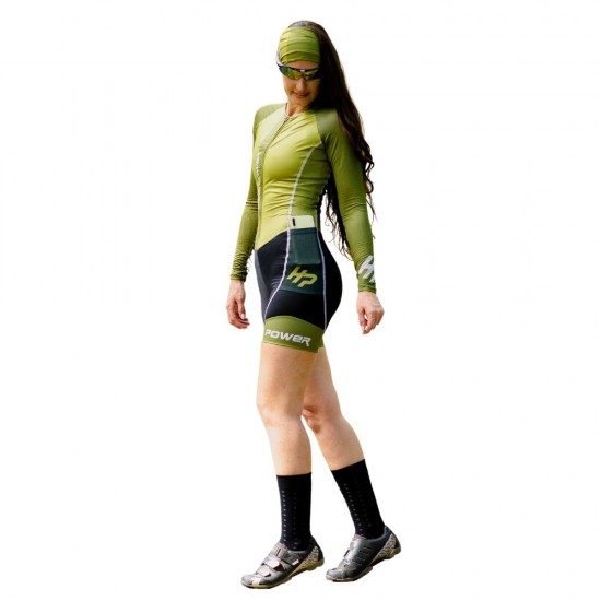 Macaquinho Manga Longa Horse Power Ciclismo Elite- Feminino - F139 Olivia